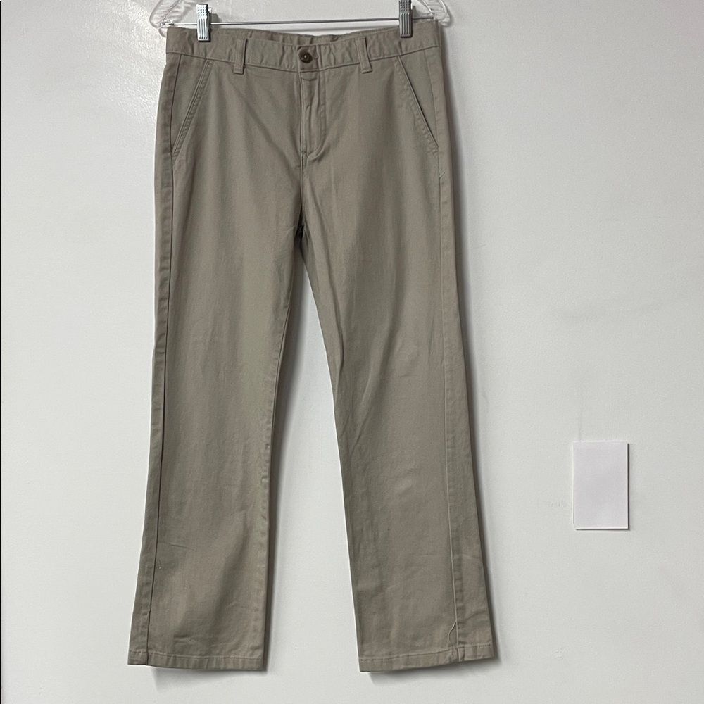 Chaps Boys adjustable Classic Tan Pants size 14 husky